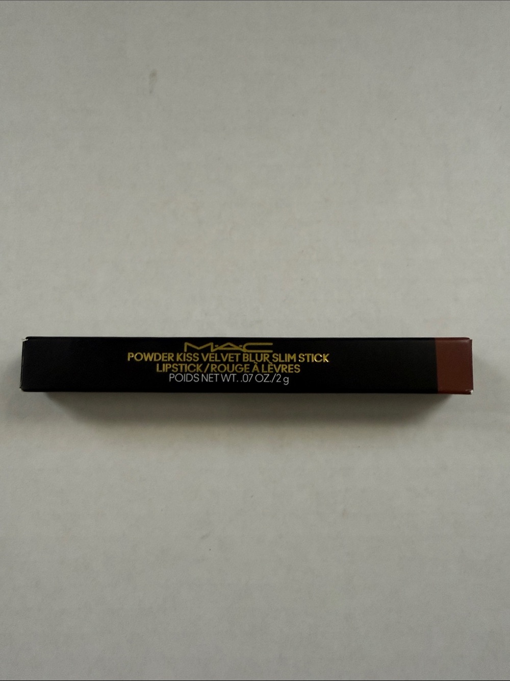 MAC Cosmetics Powder Kiss Velvet Blur Slim Stick Lipstick - Nutmeg